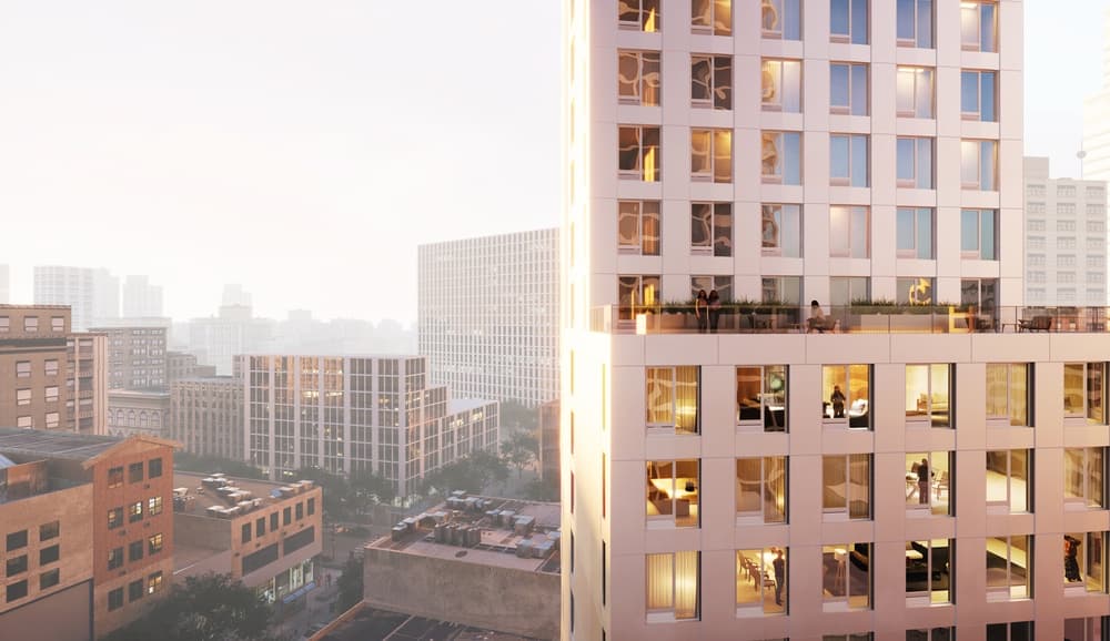 Project | Lawrence Tower rendering for J Frankl Architects