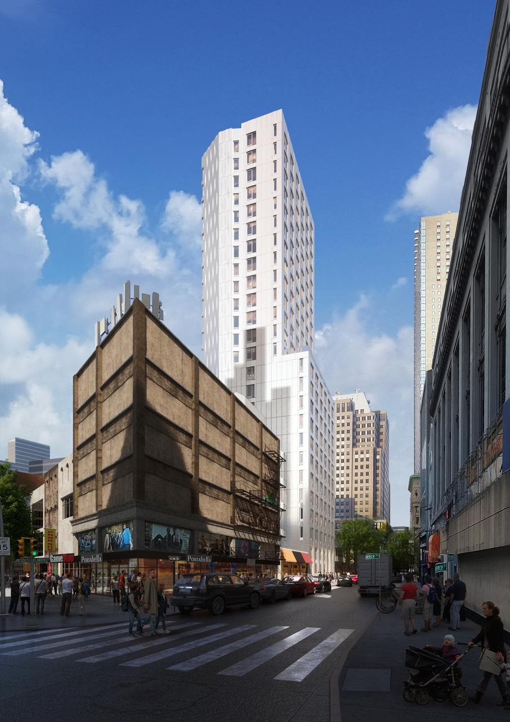 Project | Lawrence Tower rendering for J Frankl Architects