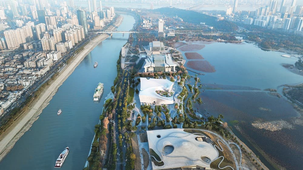 Project | Wuhan Opera Art Centre rendering for PES-Architects