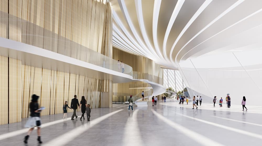 Project | Wuhan Opera Art Centre rendering for PES-Architects