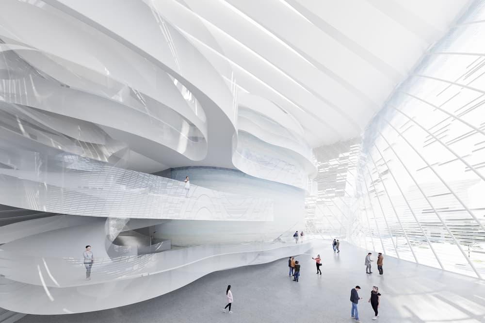 Project | Wuhan Opera Art Centre rendering for PES-Architects