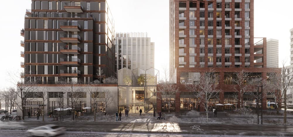 Project | 2150 Lakeshore in Toronto rendering for B+H