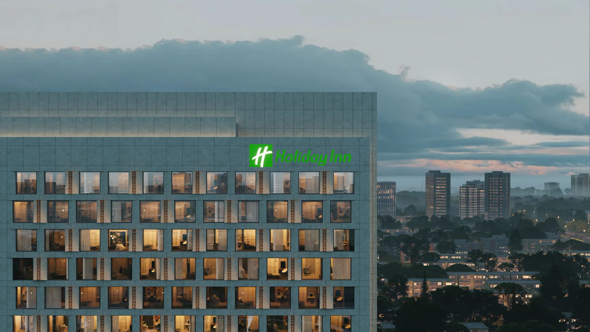 Project | Xinjiang Beautiful China Resort Kuitun Holiday Inn Hotel Project rendering for Aedas