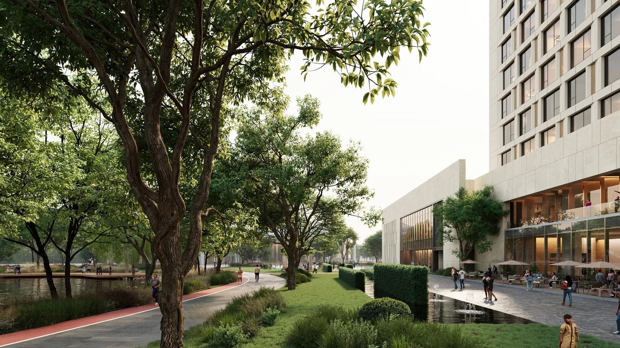 Project | Xinjiang Beautiful China Resort Kuitun Holiday Inn Hotel Project rendering for Aedas