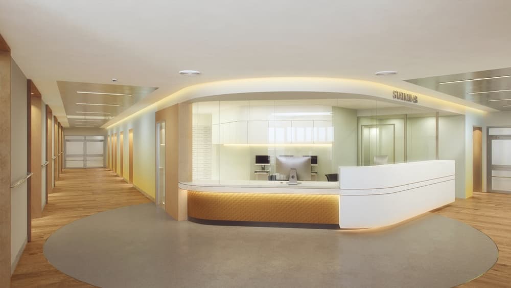 Project | Diakovere hospital in Hannover rendering for brandherm + krumrey interior architecture