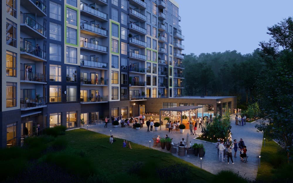 Project | 6301 Campeau Drive in Ottawa rendering for BAYVIEW GROUP