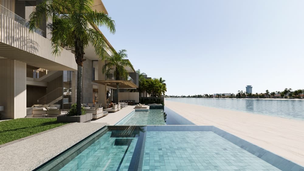 Project | Two Custom-designed Ultra-luxury Signature Villas on Palm Jumeirah in Dubai rendering for Killa Design