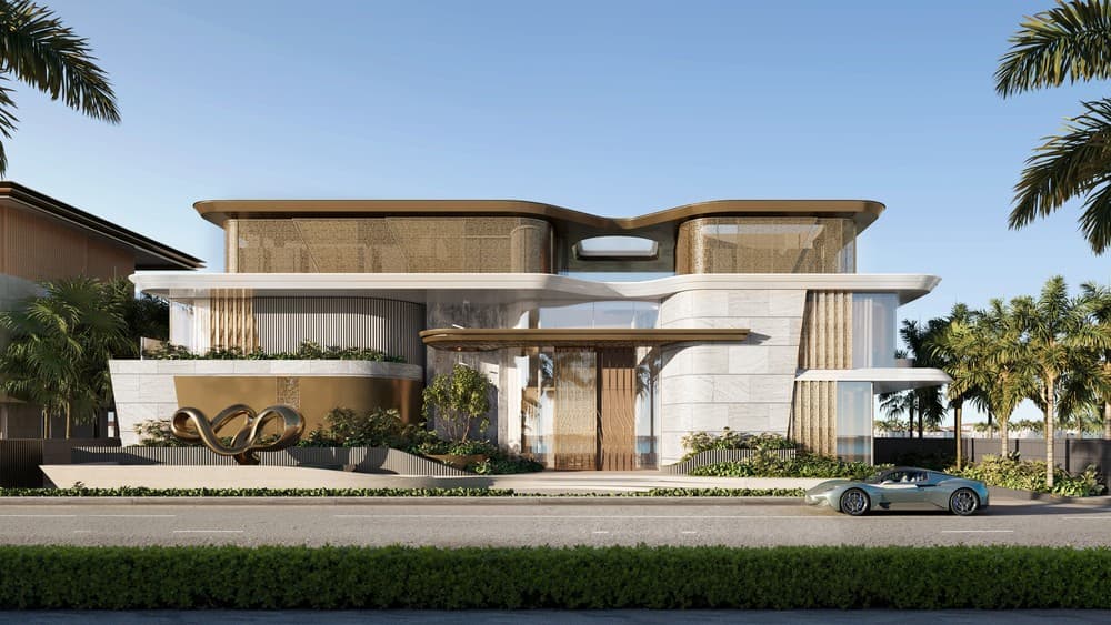 Project | Two Custom-designed Ultra-luxury Signature Villas on Palm Jumeirah in Dubai rendering for Killa Design