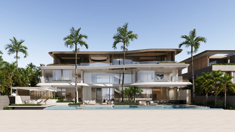 Project | Two Custom-designed Ultra-luxury Signature Villas on Palm Jumeirah in Dubai rendering for Killa Design
