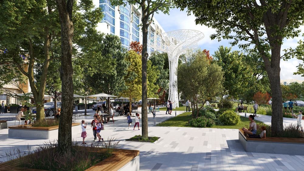 Project | A Landscape Project in Astana, Kazakhstan rendering for Office for Architectural Culture