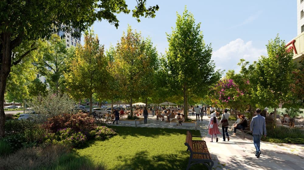Project | A Landscape Project in Astana, Kazakhstan rendering for Office for Architectural Culture