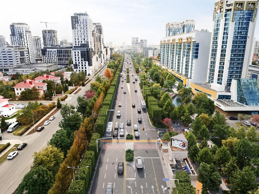 Project | A Landscape Project in Astana, Kazakhstan rendering for Office for Architectural Culture