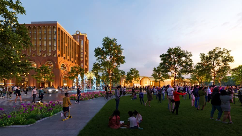 Project | A Masterplan Project in Columbia, Maryland, USA rendering for KGD Architecture